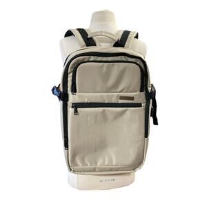 Duchamp London Expandable Travel Backpack Suitcase New Tan Carry-On USB Nylon